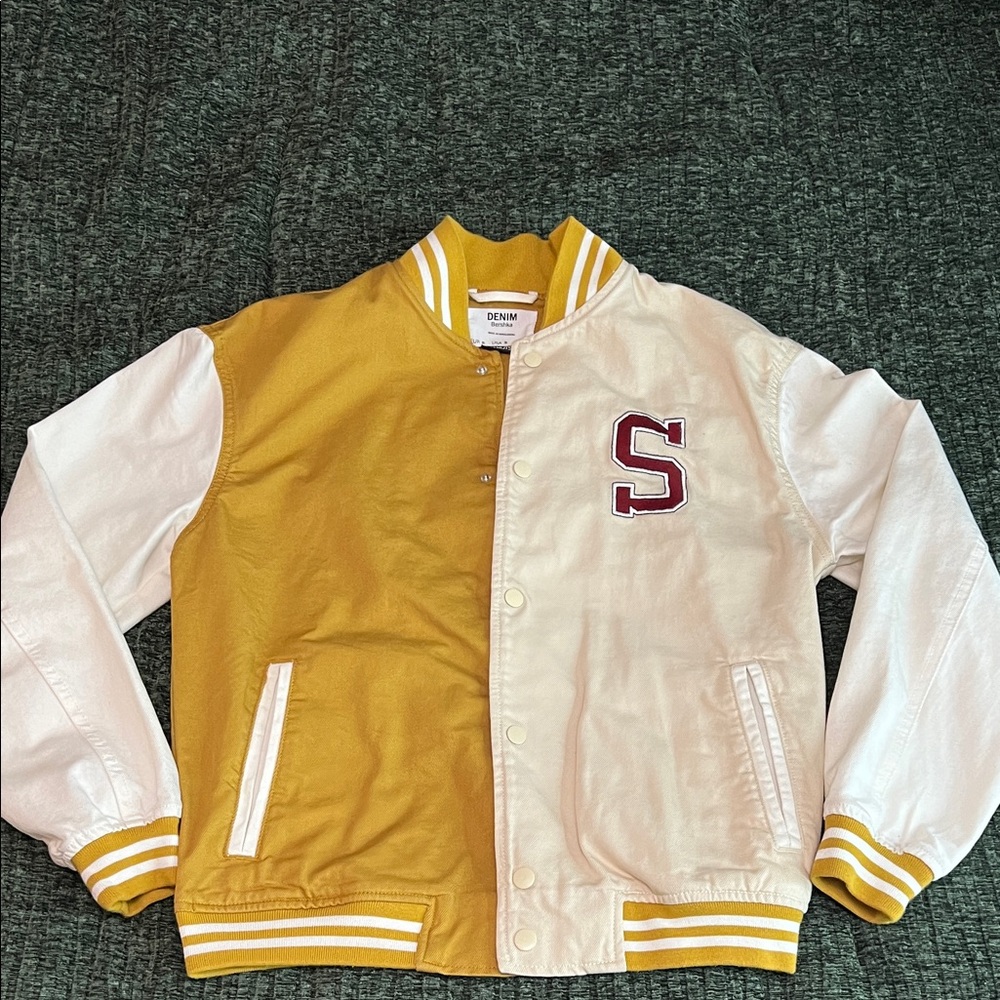 Bershka x Peanuts letterman Jacket